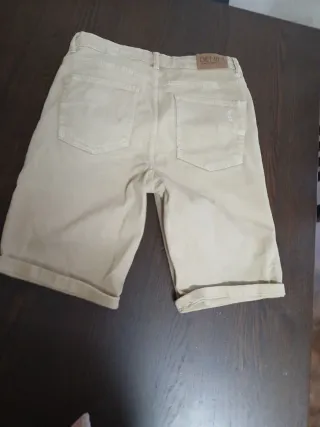 Pantalón corto niño 13-14 años beige