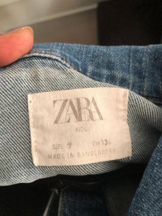 Chaqueta vaquera Zara niña talla 9