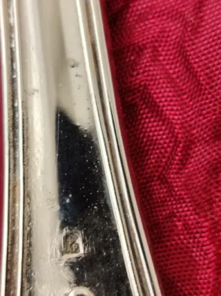 Servizio posate antiche placcato argento 51 pz