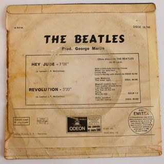 The Beatles - Hey Jude / Revolution Single 1968