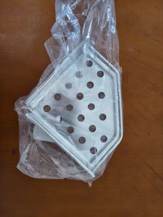 Tatay Estanteria Ducha Sin Taladro Esquina Aluminio | Incluye Tornillos y Sistema Fijación Quick Fix | Resistencia Humedad | Mod