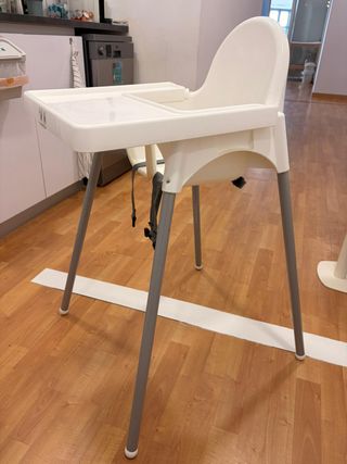 Trona IKEA ANTILOP con bandeja, blanco