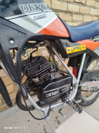 Derbi FDS 50 Enduro Negra y Naranja