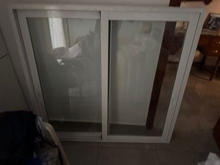 Ventana corredera aluminio cristal climalit