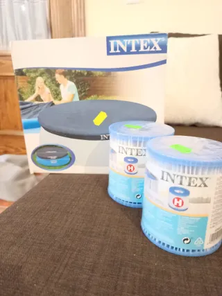 Lona Piscina Intex + Filtros Depuradora