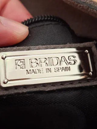 Bolso bandolera piel BRIDAS gris