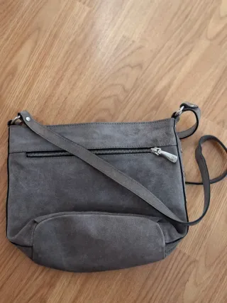Bolso bandolera piel BRIDAS gris