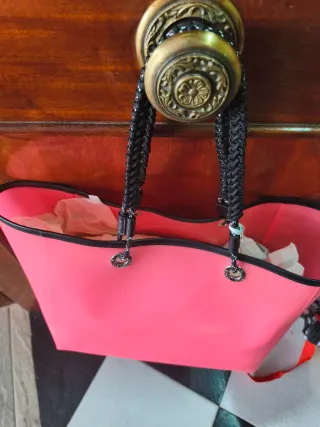 Bolso Tous Rosa y Negro Nuevo