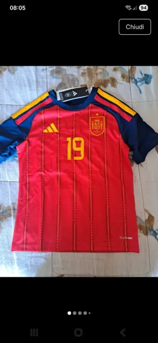 Maglietta Adidas Spagna Bambino 19