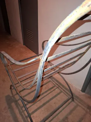 Silla de jardín metálica