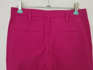 Pantaloni Benetton Fucsia Nuovi Tg. 38 italiana XS