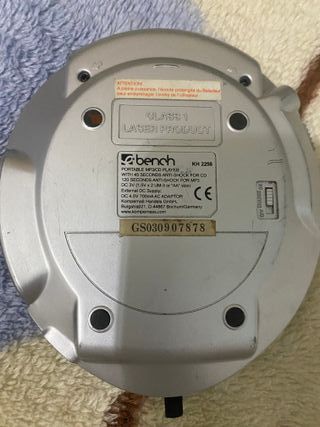 reproductor portátil de CD tipo (Discman)