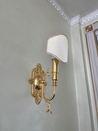 6 Apliques de Pared Dorados Clásicos