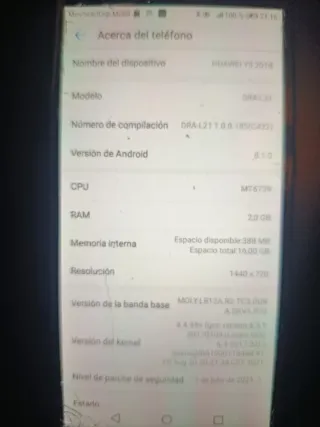 Móvil Huawei Y5 2018 Negro/Azul