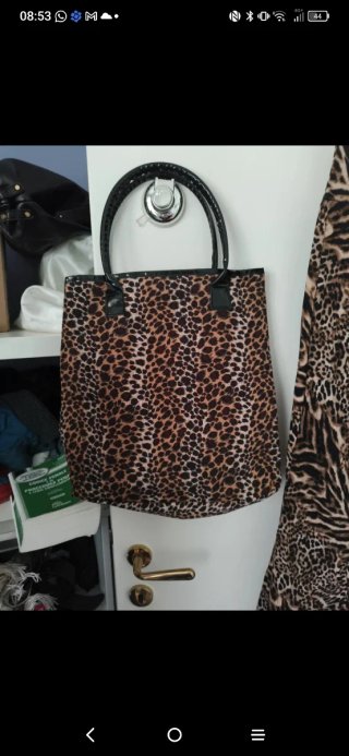 Set borsa e pantaloni fantasia animalier