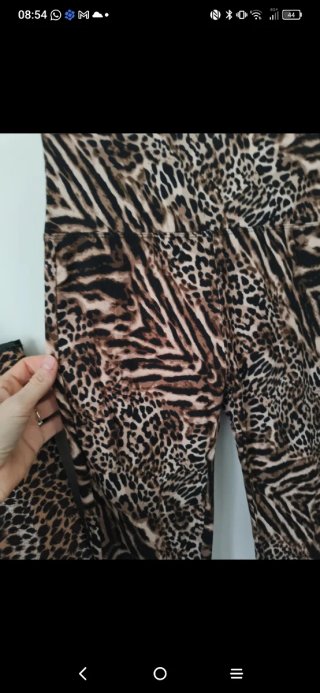 Set borsa e pantaloni fantasia animalier