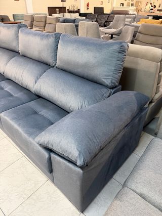 Sofá Chaise Longue Santorini Gris
