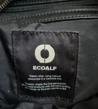 Bolso bandolera Ecoalf beige y negro