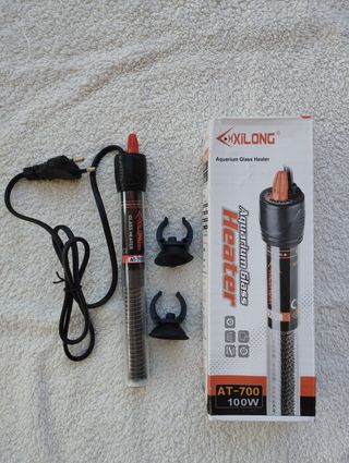 calentador 100W acuario mediano pecera termostato