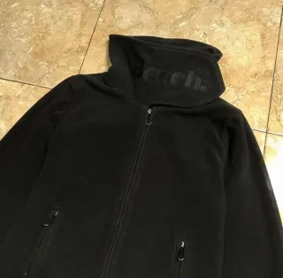 Bench Long Fleece Jacket Embroidered Logo Size M
