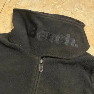 Bench Long Fleece Jacket Embroidered Logo Size M