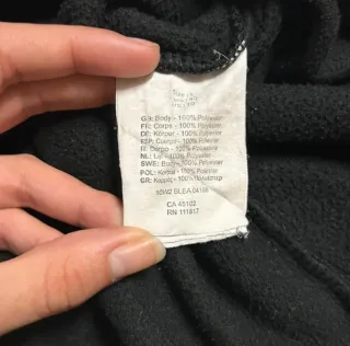 Bench Long Fleece Jacket Embroidered Logo Size M