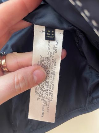 Cazadora Massimo Dutti azul acolchada