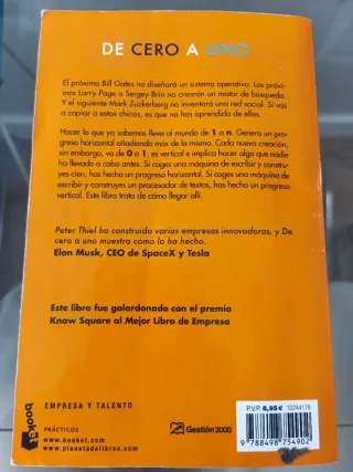 De cero a uno: Cómo inventar el futuro