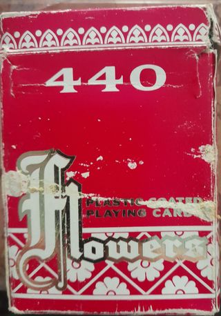 Carte da gioco 440 Flowers usate