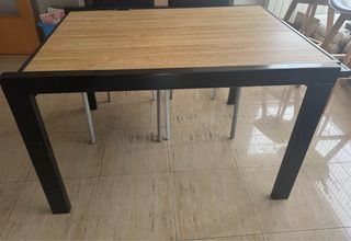 Mesa extensible vidrio