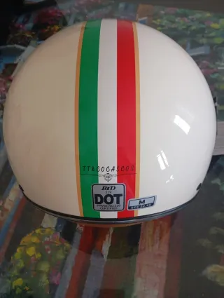 Casco Moto Vintage con Visera talla M  NUEVO