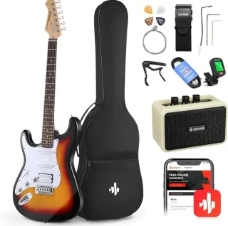 Pack Guitarra Donner Eléctrica + Accesorios