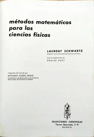 métodos matemáticos para las ciencias físicas