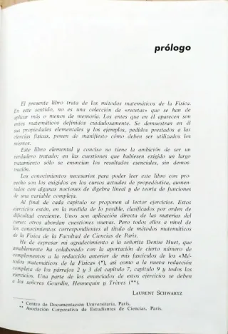 métodos matemáticos para las ciencias físicas