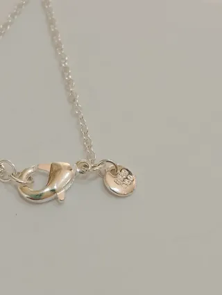 Gargantilla Pandora Corazón Rosa Plata