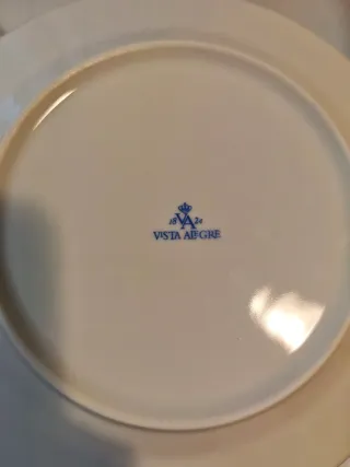 Vajilla Vista Alegre Porcelana Azul y Blanca