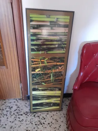 Cuadro Decorativo Bambú y Madera