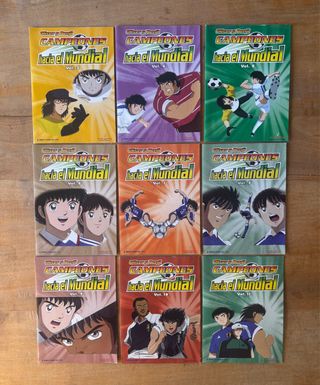 9 DVDs Oliver y Benji Campeones Mundial