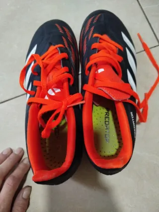 Zapatillas de fútbol Adidas Negras Naranja