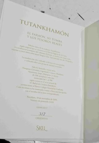 MASCARA DE TUTANKHAMON SKEL DE BRONCE NUMERADA