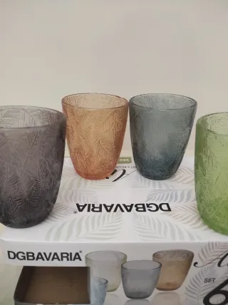 Set 6 Bicchieri DGBavaria Vetro Colorati 250ml