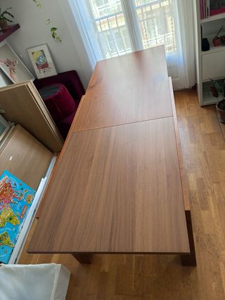 Mesa comedor extensible nogal 240 cm