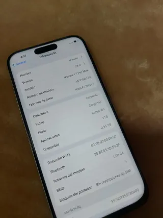 IPHONE 17 PRO MAX 1TB