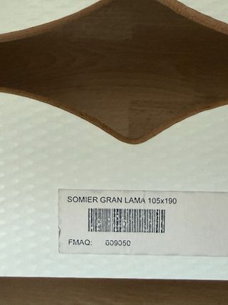 Cama 105 con somier y cabecero