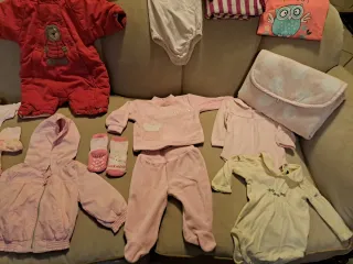 Lotto Completi Neonata Rosa e Rosso