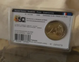 Moneda 2 euros Francia 2019