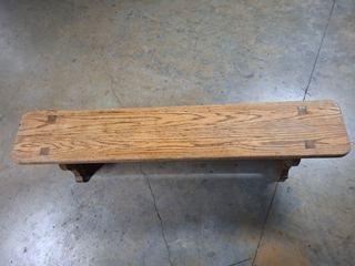 Banco rústico madera roble castellano