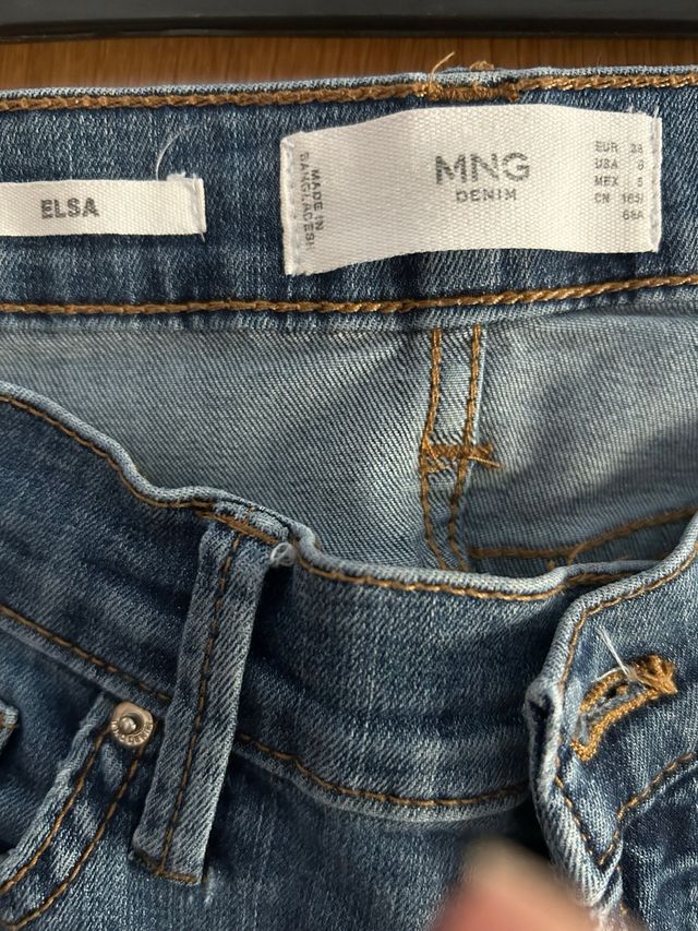 Pantalón vaquero Mango azul