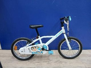 Bicicleta niños 16 pulgadas Btwin 100 Inut blanca 4,5 -6