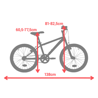Bicicleta niños 20 pulgadas Rockrider ST 120 blanco 6-9 años